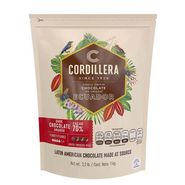 Chocolate cordillera  70% 1KG ECUADOR
